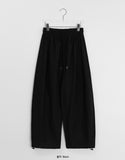 [unisex] Linmus Banding Linen Balloon Wide Pants