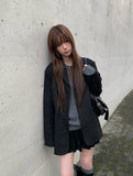 Empty Suede Frill Banding Mini Skirt