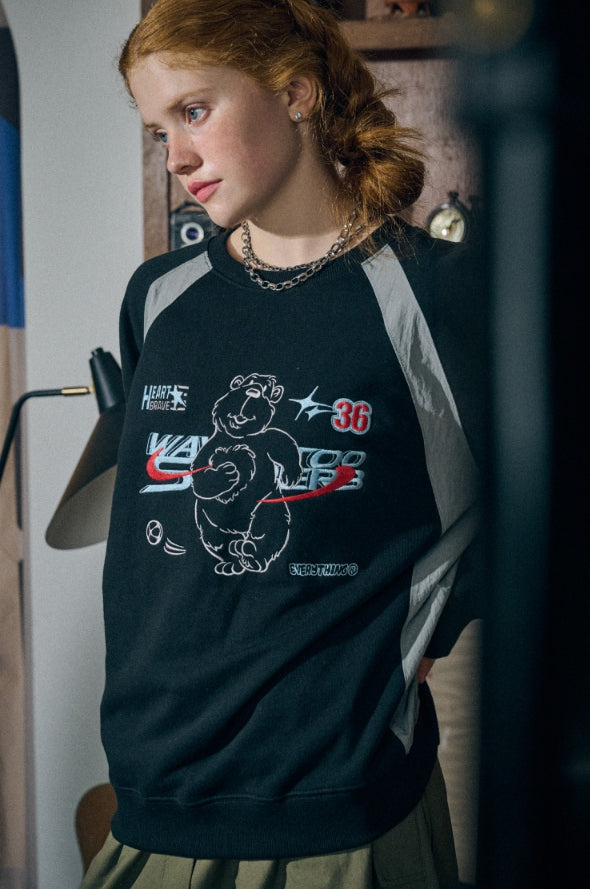 ★【CPGN STUDIO】★SHOOTING BEAR SWEATSHIRT.S★スウェット★ CPGN STUDIO (コンパーニョ) - シューティングベアラグラン
