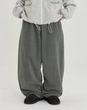 [BAONHAUS] Amoki check color matching fleece banding jogger pants