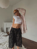 Candy Soft Loose-Fit Cotton Checkered Shirt