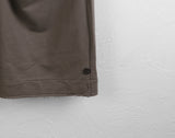 Mutal Roll-Up Button Shirring Slit Wide Training Pants