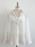 Sisle knit sleeveless wrinkle shirt set