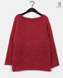 Hake Bokashi Roll-up Avant Fit Boat Neck Knit