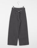 Miruna Back Bijo Cotton Wide Pants