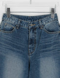Bahiu Washing Wide Denim Pants