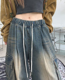 Eti Balloon Washing Cargo Denim Pants