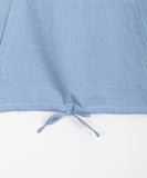 Peusyu Stripe String Anorak Hood Shirt