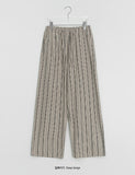 [unisex] Dalmasson Summer Banding Stripe Wide Pants