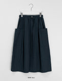 Calan Cotton Banding Long Skirt