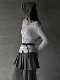 Lippy Collar Knit Cardigan