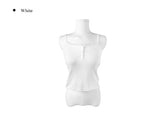 Chuchu Square Punching Lace Ribbed Button Sleeveless