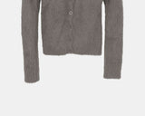 Omin Angora Slim Fit Sleeveless Cardigan