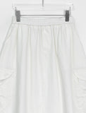 Kaopi Cotton Banding Cargo Long Skirt