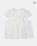 Lupek Ribbon Check Short Sleeve Blouse