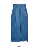 Brushed Pintuck Wide String Training Pants