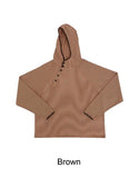Lucael diagonal button hoodie