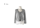 Loon Ribbon Sleeveless Cardigan Set
