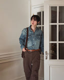 Mute Double Pocket Washed Denim Shirt