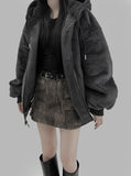 Duss Reversible Fur Leather Jumper