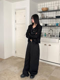 Nade Bijou Point Cotton Long Wide Pants