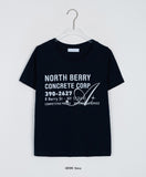 Lelse Printed Cropped Short Sleeve Tee