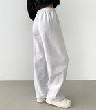 Heavy thick thermal insulation two-way jogger wide training pants