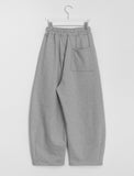 Jeans Pintuck Banding Balloon Wide Pants