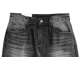 Mochi Black Washing Denim Wide Pants