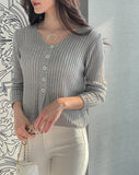 Mayben Ribbed Knit Cardigan