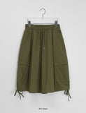 [unisex] Gemd Banding Balloon Bermuda Cargo Pants