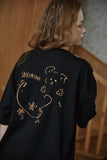 YOU AND ME Embroidery Short Sleeve T-shirt