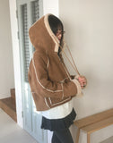 Most Fleece Hood Mustang Short Jacket