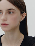 Champagne Full Moon Silver Duo Shine Earrings S