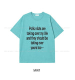 Souffle Dot Lettering Short Sleeve