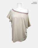 [MADE] Doen Lace Off-Shoulder Short Sleeve T-Shirt