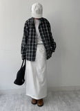 Wrinkle Check Overfit Shirt