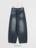 Hipas Washing Balloon Wide Denim Pants