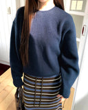 Duty round long-sleeved knit