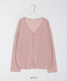 Nelki V-Neck Summer Linen Over knit Cardigan