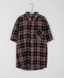 [unisex] Puito Summer Pocket Over Check Short Sleeve