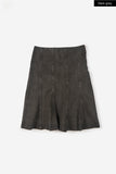Moss garment washed skirt