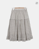 Kissing Stripe Midi Skirt