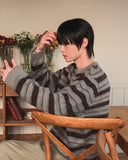 Line Vintage Stripe Knit Cardigan