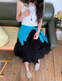 Saya Tiered Banding Midi Skirt