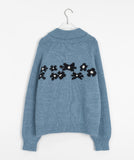 Kodaki Flower Two-Way Knit Zip-up