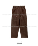 flame embroidered Carpenter Pants