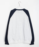 [BAONHAUS] Printed Color Raglan Sweatshirt