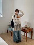 Roheki Basic Round Wool Knit Cardigan