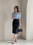Keron Twist Puff Blouse